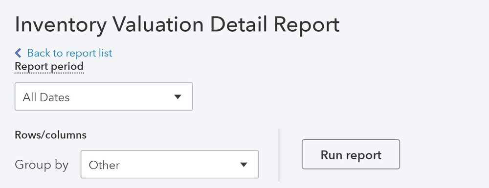 Negative stock can be quickly fixed in QuickBooks by performing an inventory valuation detail report.