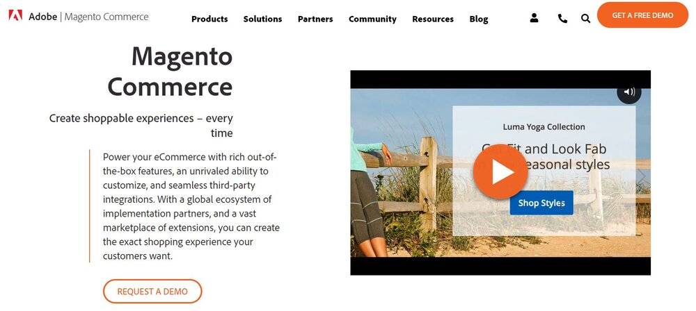 Magento is widely used by sellers looking for B2B eCommerce solutions.