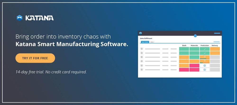 Katana Smart Manufacturing Software.