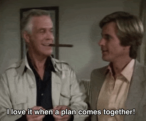 Hannibal from “The A Team” reaping the benefits of a production planning strategy.