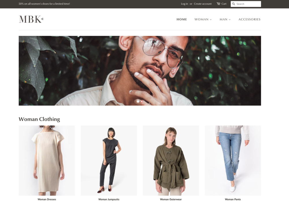 Here’s one of the best Shopify themes for you, Minimal. It’s simple and keeps your customers comfy, if that’s what you’re looking for.