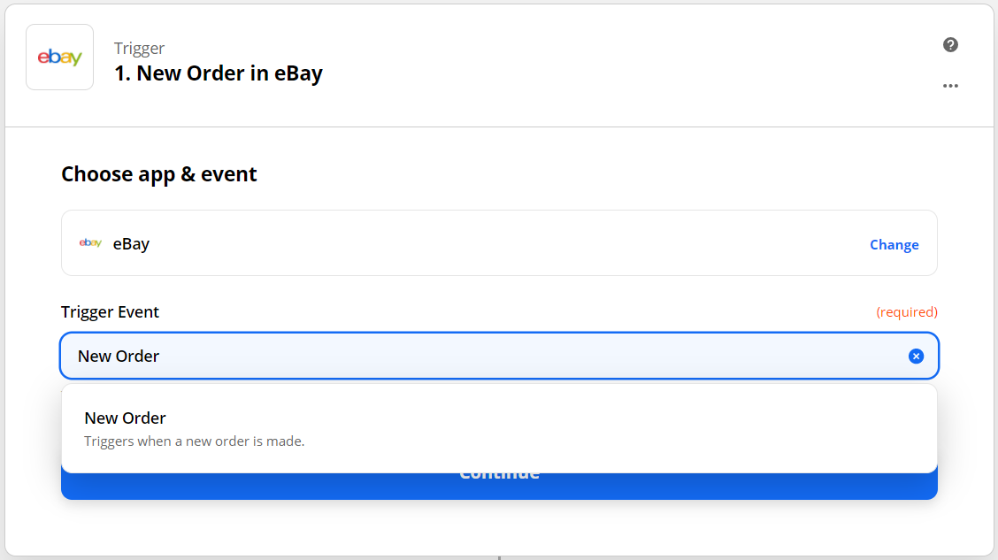 How to create Zaps to import your eBay sales orders.