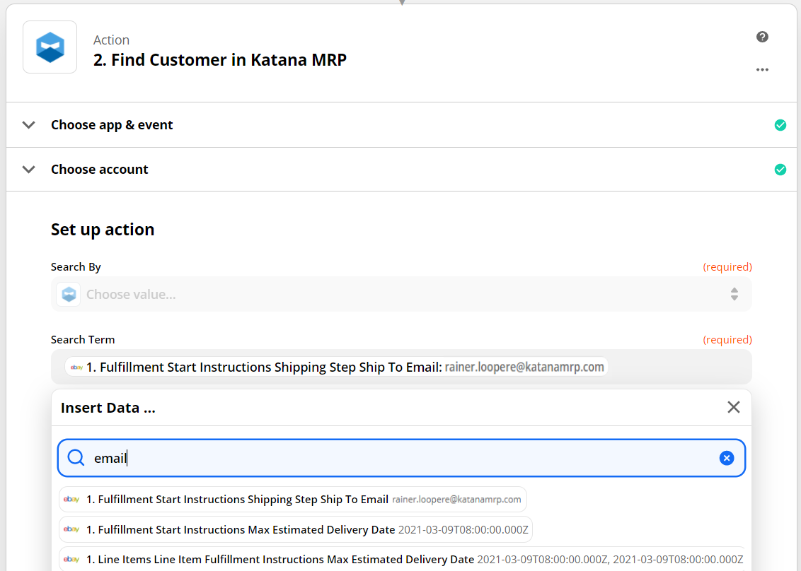 Match customers between your two apps to configure how eBay sales orders will import into Katana.