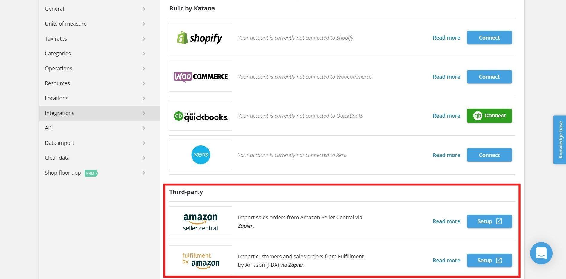 You can now establish automatic sales order imports between Katana and your Amazon accounts, allowing you to centralize your order management.