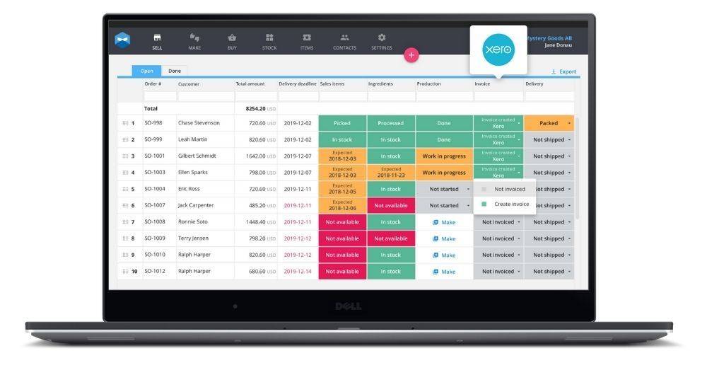 Katana is your go-to ERP integration with Xero.