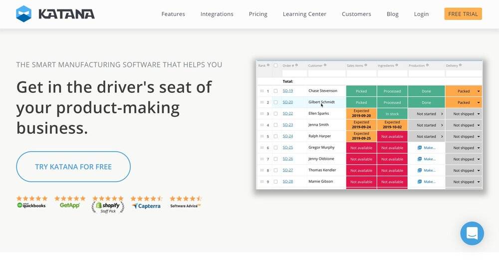 A production tool allows you to optimize your production lines.