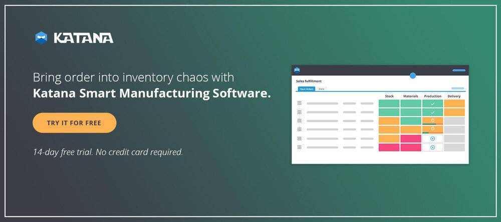 Katana Smart Manufacturing Software.