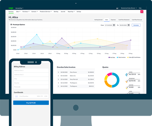 Great things come in small packages they say. And if that’s true then Sage might well be one to remember, especially if you have a lower-level operation. Instant invoice reporting means you can chase up those missing bills without trawling through the accounts, making this a worthy candidate for best accounting accounting software for Shopify.